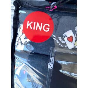 Ed Hardy King Sheet Set – Skulls, Cards, Tattoo Print – 6 Piece Bedding Set